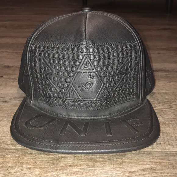 UNIF Other - UNIF Black Leather Snapback